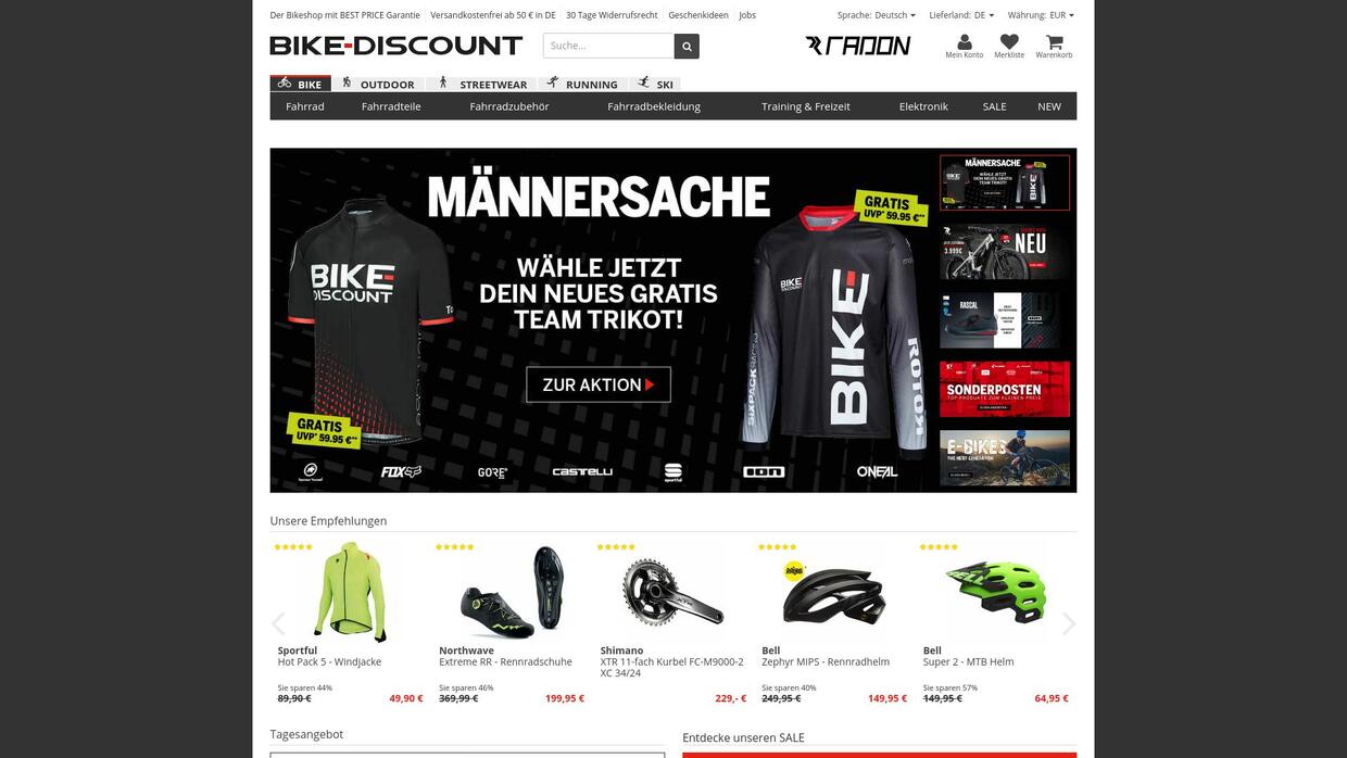 Erfahrungen mit bikediscount.de