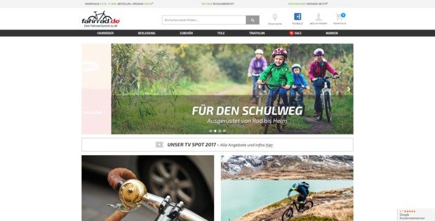Erfahrungen mit fahrrad.de