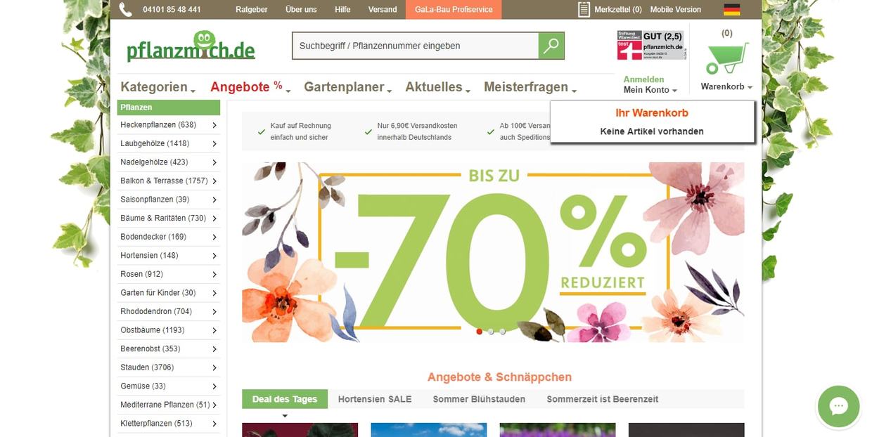 Erfahrungen mit pflanzmich.de