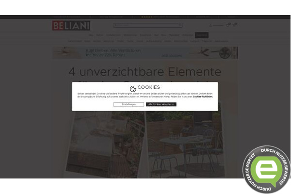 Erfahrungen mit beliani.de