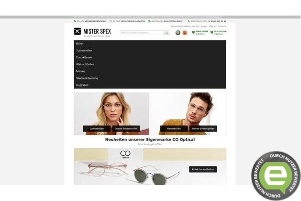 Erfahrungen mit misterspex.de