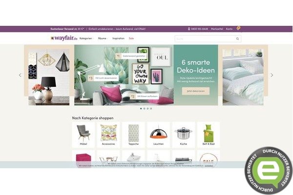 Erfahrungen mit wayfair.de